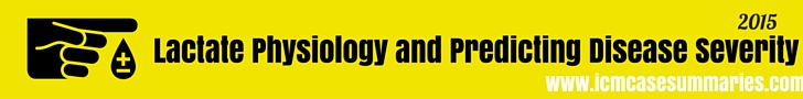Lactate Physiology and Predicting Disease Severity